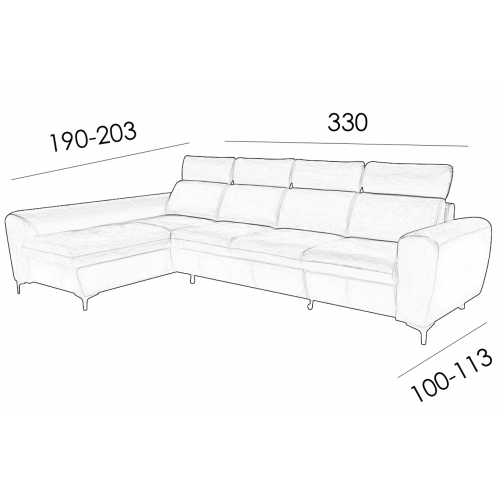 VEGAS MINI +1 sedacia súprava